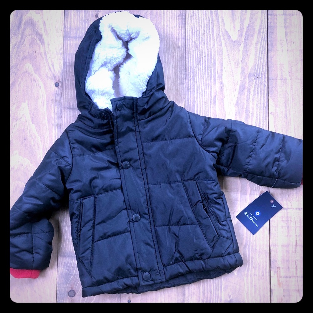 Ben Sherman Baby Faux Shearling Puffer Jacket
